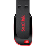 Sandisk  128GB USB2.0 Cruzer Blade Fekete-Piros (124043) Flash Drive 124043 kép, fotó