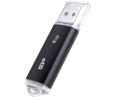 Silicon Power  Pendrive 4GB, Ultima - U02 USB 2.0, Fekete SP004GBUF2U02V1K kép, fotó