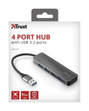 Trust  4 portos USB 3.2 Gen1 hub 23327, Halyx Aluminium 4-Port USB 3.2 Hub 23327 kép, fotó