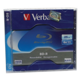 Verbatim  BD-R BluRay lemez, nyomtatható, 25GB, 6x, normál tok BRV-6N kép, fotó
